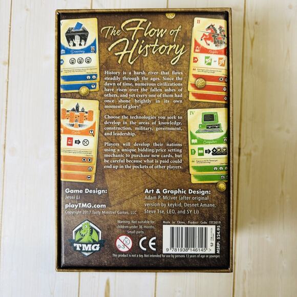 The Flow of History card board game TMG 2017 out of print NEW. Complete. - Picture 12 of 15